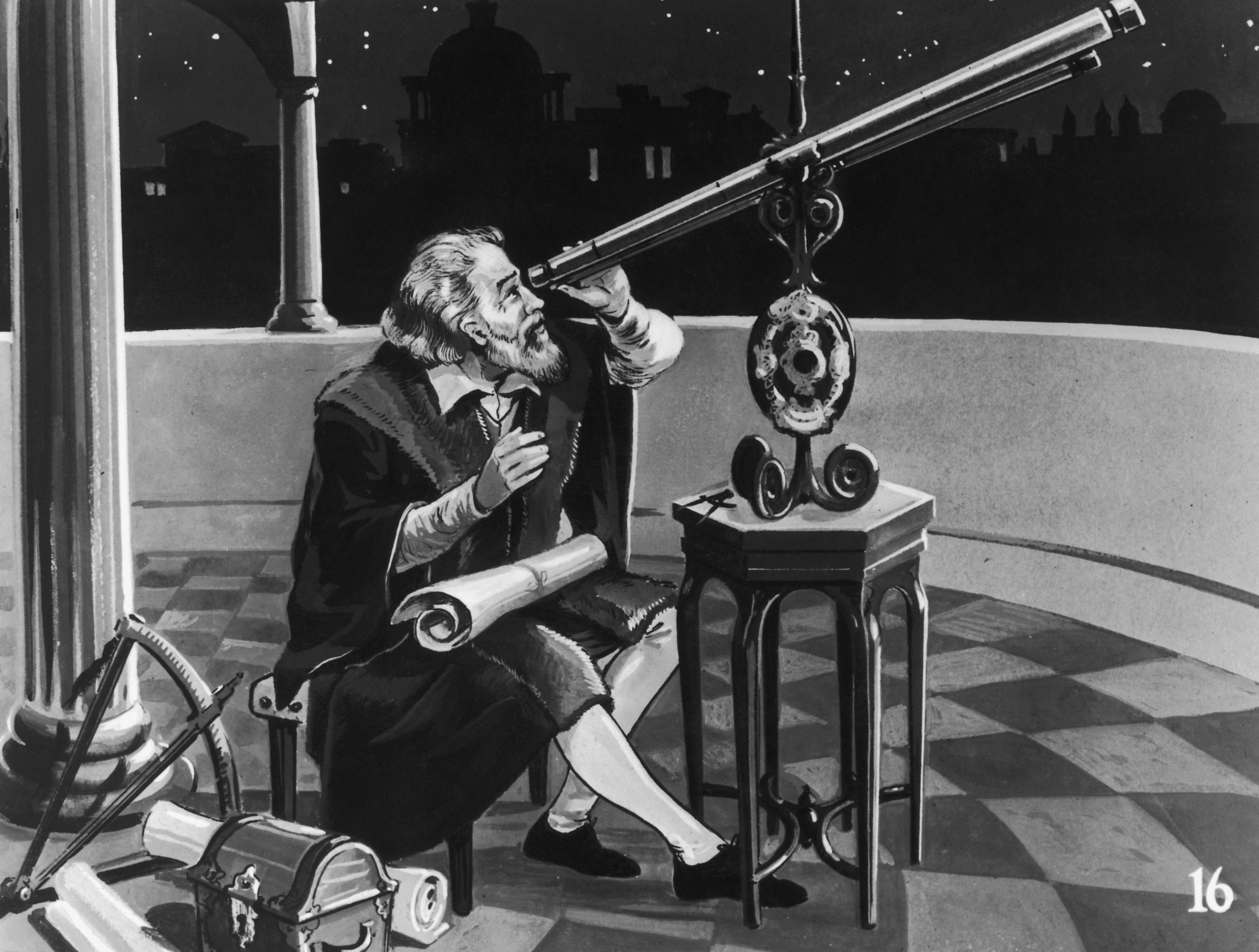Galileo Galilei and Telescope