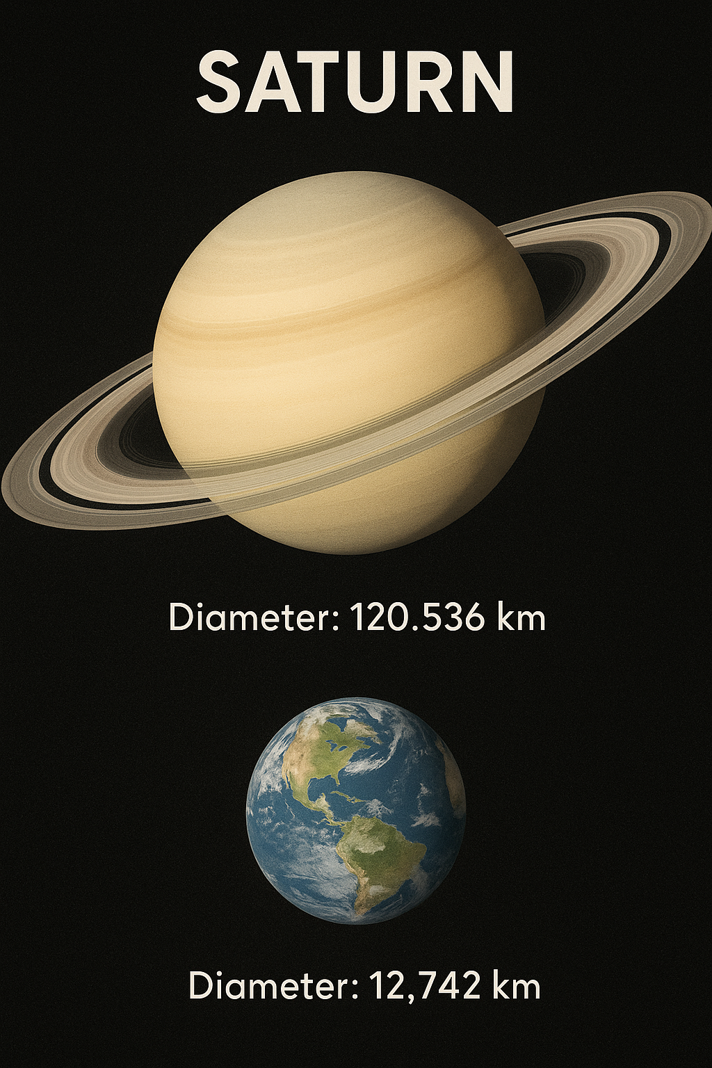 Saturn's size