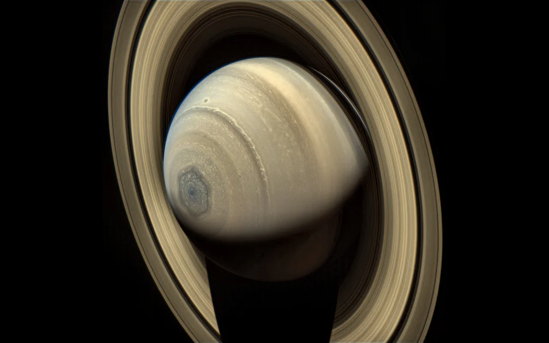 Saturn's hexagon